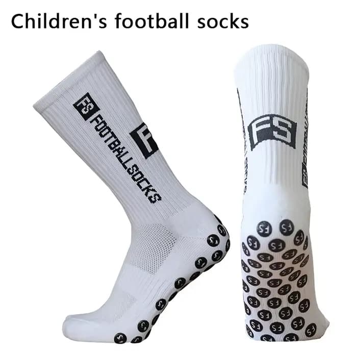 Nouveau FS chaussettes de football de sport respirantes pour enfants FS chaussettes de football anti