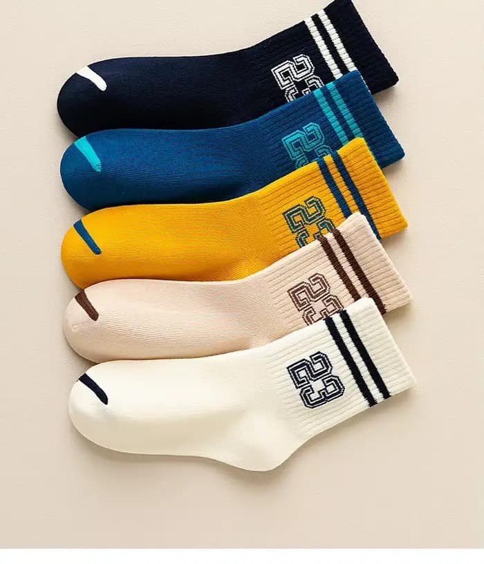 5 paires enfants garçons filles chaussettes enfants bébé enfant en bas âge Sport chaussettes écolier