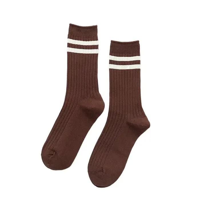 Klein-Chaussettes de sport de rue décontractées pour femmes, style rétro, mode coréenne, bleu, Haraj