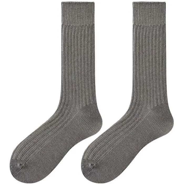 Femmes longues Tube chaussettes coton biologique Sport décontracté haute genou chaussettes dames mod