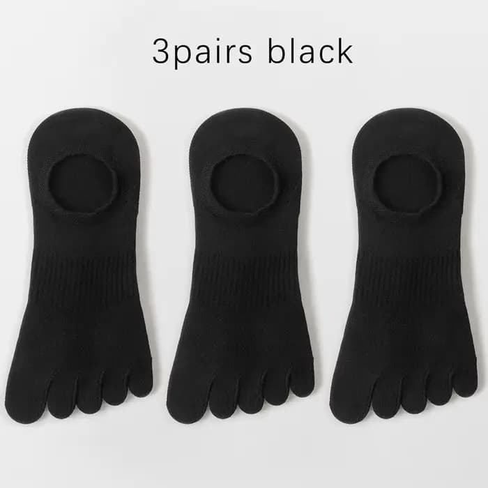 3 Paires de chaussettes anti-odeur respirantes à 5 orteils pour hommes – Chaussettes d'été en ma
