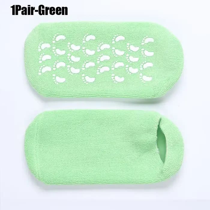 Une paire de chaussettes en Gel pour adoucir les pieds rugueux, secs et craquelés, lavables et réuti