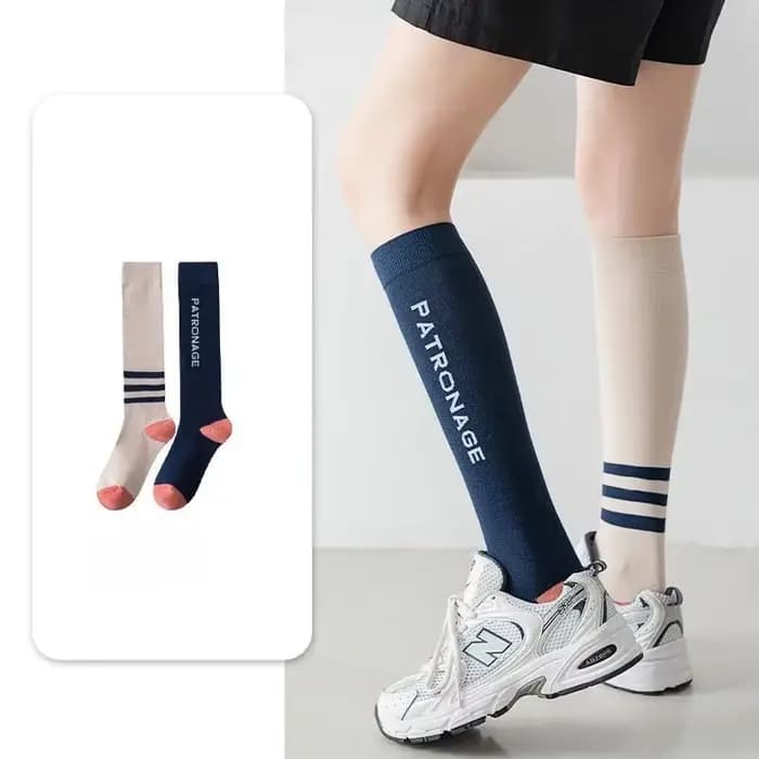 Chaussettes de sport de compression pour femmes, à la mode, élastiques, amincissantes, pour jambes,