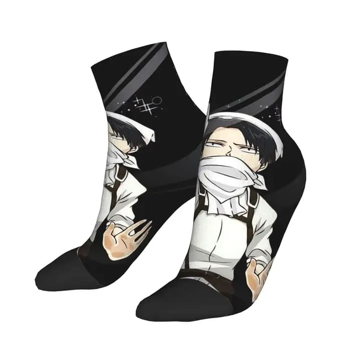 Chaussettes Levi Ackerman Attack on Titan, bas absorbant la sueur, chaussettes toutes saisons, acces