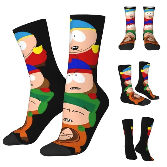 Chaussette en laine unisexe S-southpark Theme Breaking Park RNCan High FS, fibre de polyester, rando