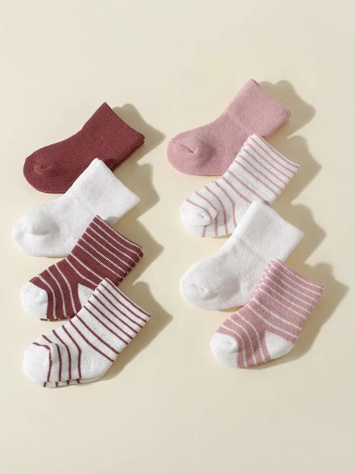 4 paires de chaussettes pour bébé de 0 à 12 mois, chaussettes souples antidérapantes pour garçons et