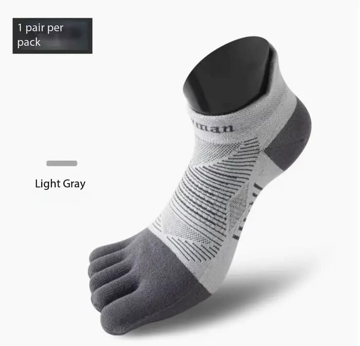 1 Paire de Chaussettes de Course à Cinq Doigts, Chaussettes de Sport Fines et Respirantes pour l'Été