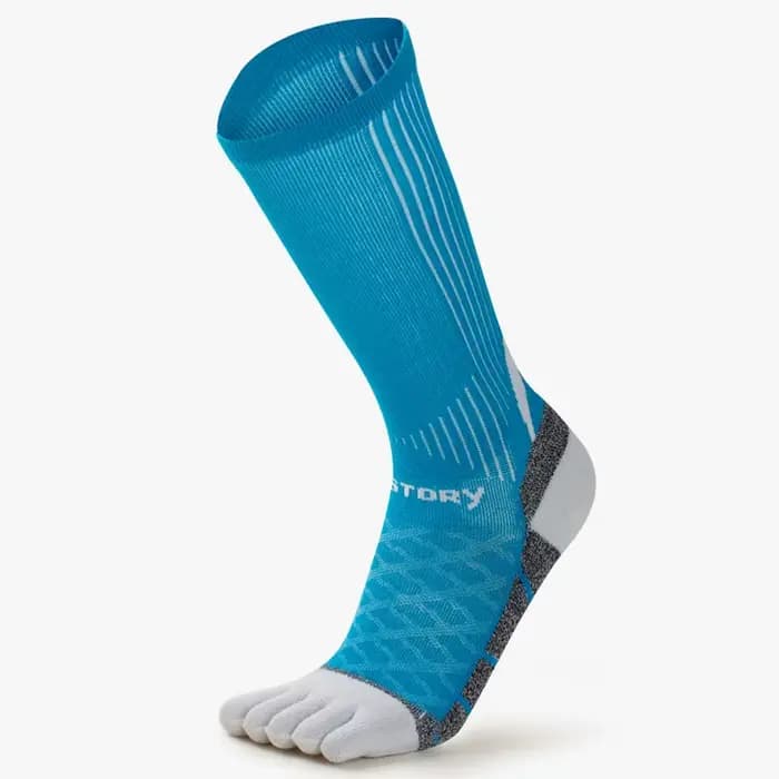 Chaussettes de Sport à cinq doigts pour hommes, chaussettes colorées pour Marathon, longue course à