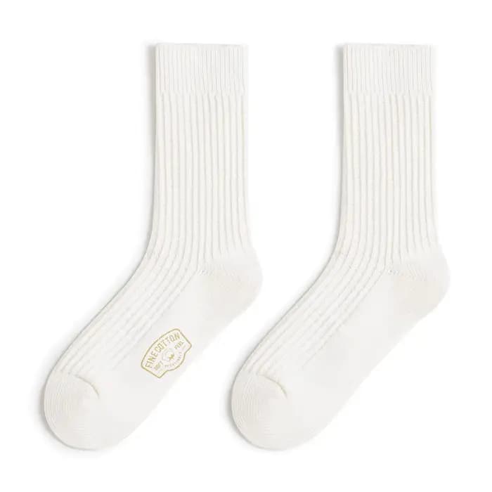 Maden – chaussettes mi-mollet tissées gaufrées pour hommes, 3 paires de chaussettes épaisses en coto