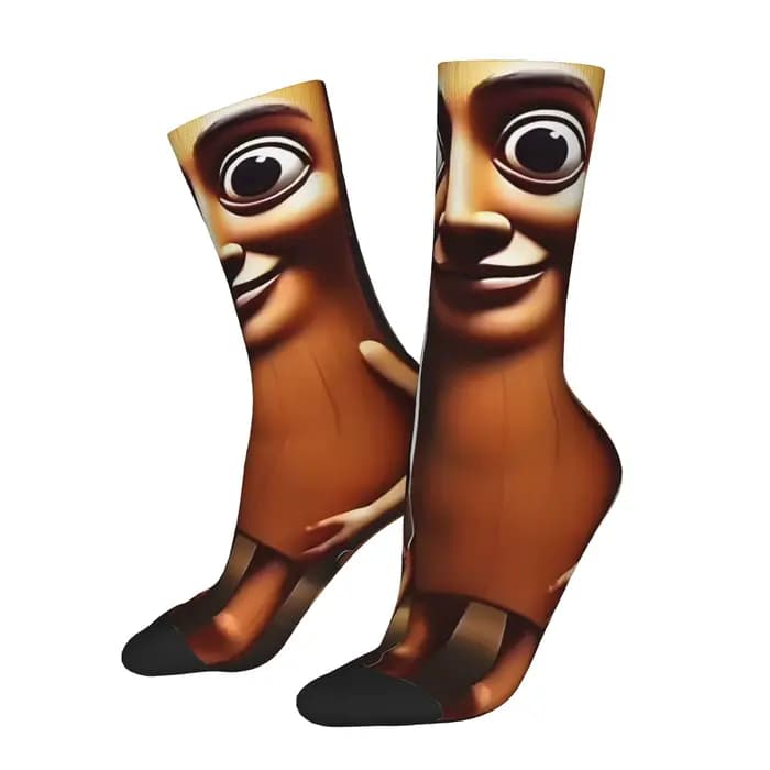 Chaussettes amusantes Tung Tung Tung Sahur 1 Harajuku, chaussettes imprimées à motif sans couture po