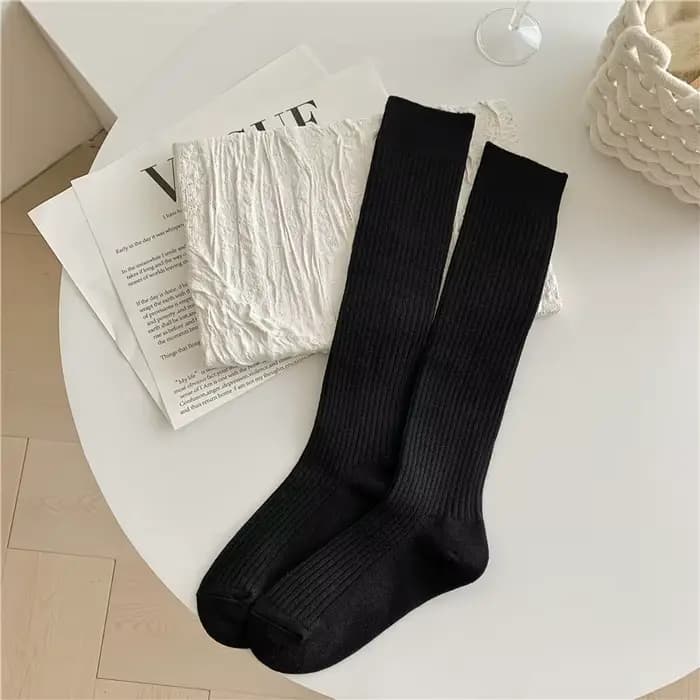 Chaussettes en laine mérinos 100% pour femmes, chaussettes en tricot de couleur unie, chaussettes re