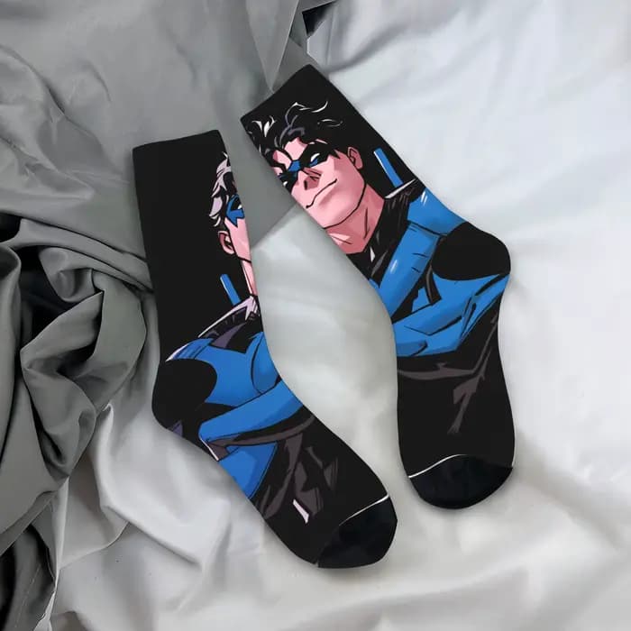 Dicks nightwing Graysons chaussettes bas décontractés femmes hommes moyen doux chaussettes d'extérie