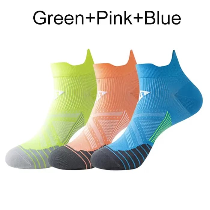 3 paires de chaussettes de course Marathon pour hommes et femmes, chaussettes de Sport professionnel