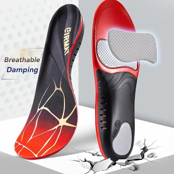 Semelles orthopédiques sportives premium en TPU pour pieds, absorption des chocs en gel, semelle res