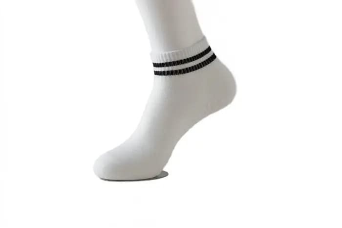 Chaussettes antidérapantes pour femmes, yoga, pilates, double rayures, entraînement, ballet, collant