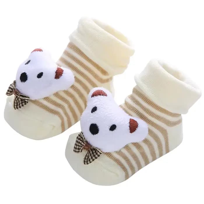 Chaussettes antidérapantes pour bébé de 0 à 12 mois, motif animal de dessin animé, chaussettes antid