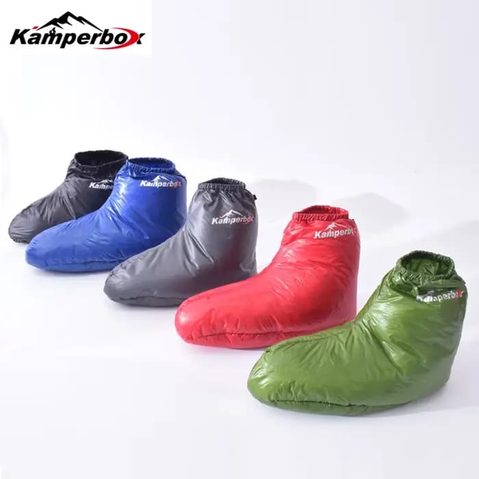 Kamperbox – pantoufles et chaussettes de Camping, chaussons pour sac de couchage, AQ3