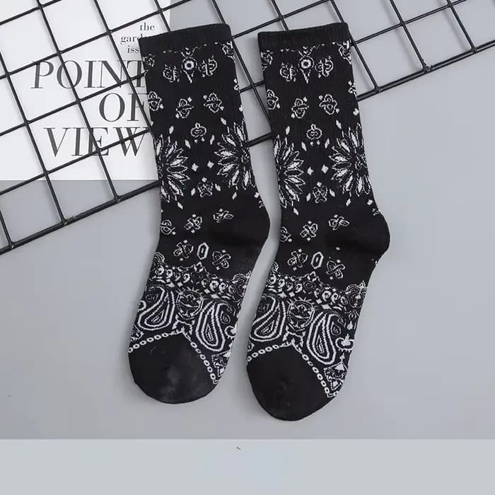 Chaussettes montantes en coton pour hommes et femmes, chaussettes Hip Hop Long Tube, Tide Mountain S