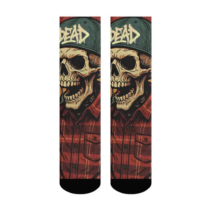 Harajuku rétro gothique crâne rue mode chaussettes nouveauté tendance Hip Hop équipage chaussettes c