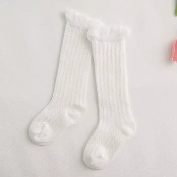 Chaussettes d'été en coton pour bébés filles de 0 à 6 ans, 1 paire, en maille, respirantes, nouvelle