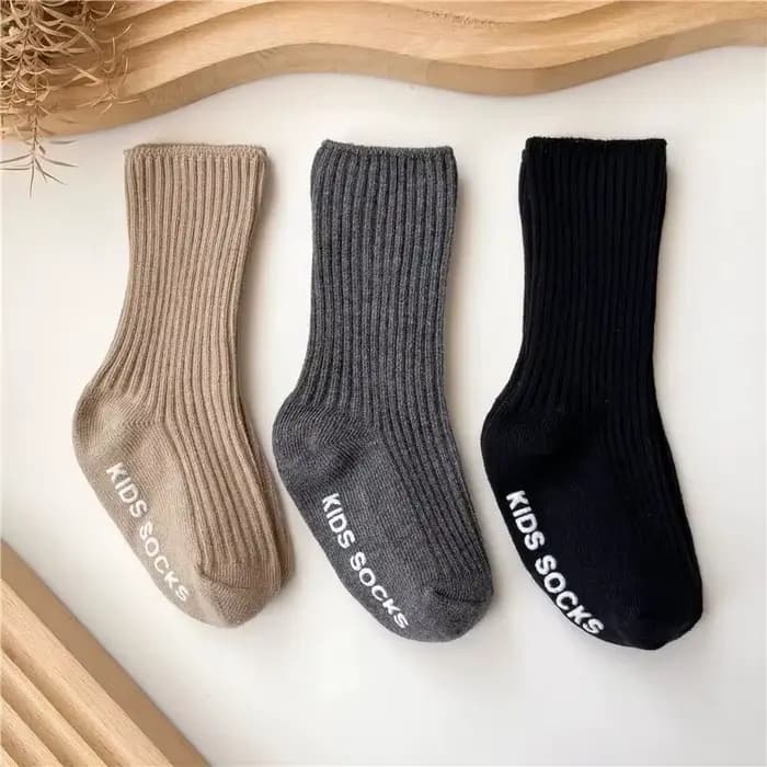 Chaussettes en coton à rayures pour bébés garçons et filles, 3 paires/lot, chaussettes souples pour
