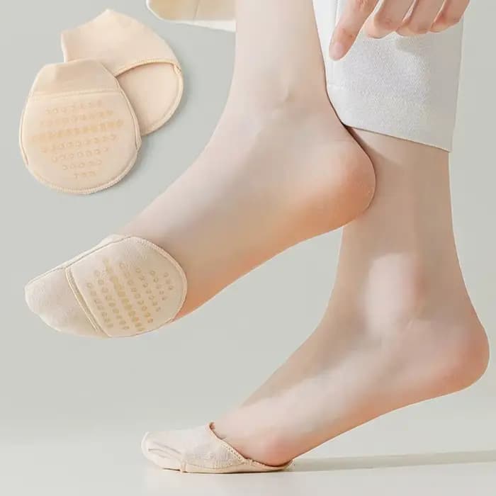 Chaussette pantoufles chaussettes avant-pied en silicone chaussettes élastiques invisibles demi-pied