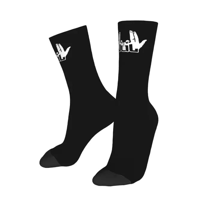 Personnalisé j-juls hommes femmes équipage chaussettes unisexe nouveauté rappeur musique chanteur fr