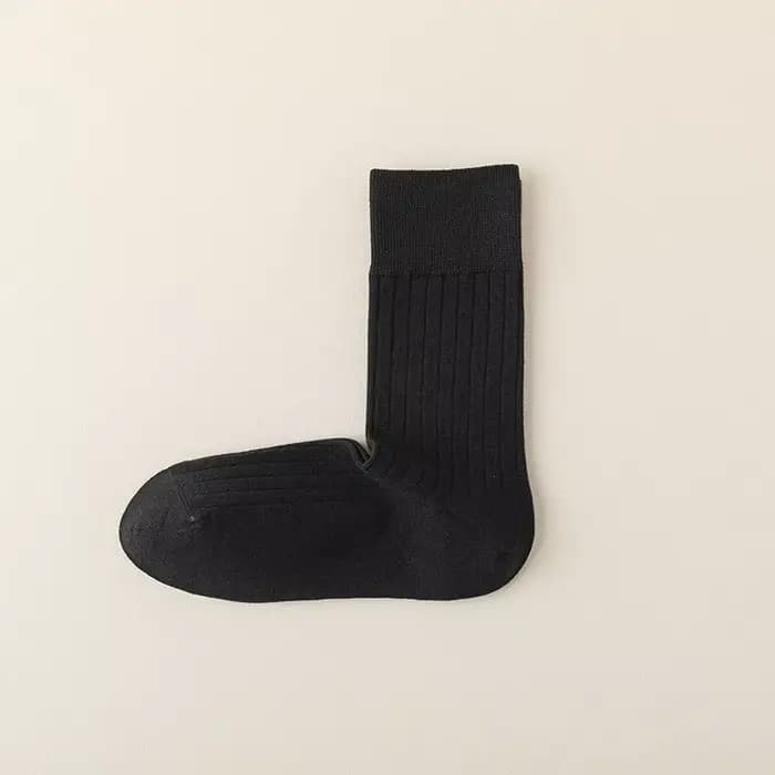 Chaussettes décontractées en coton solide avec logo personnalisé Miosam, antibactériennes, désodoris