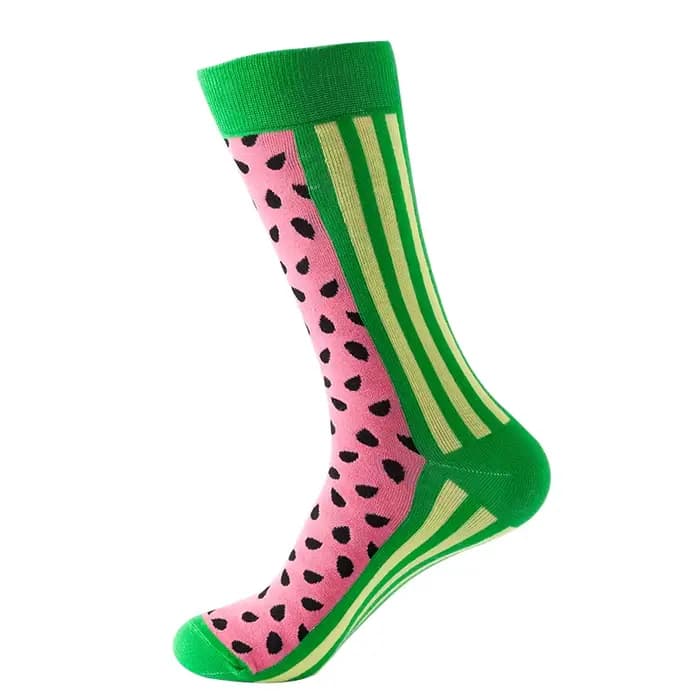 Chaussettes drôles hommes femmes décontracté dessin animé bière Hamburger oeuf saucisse crème glacée