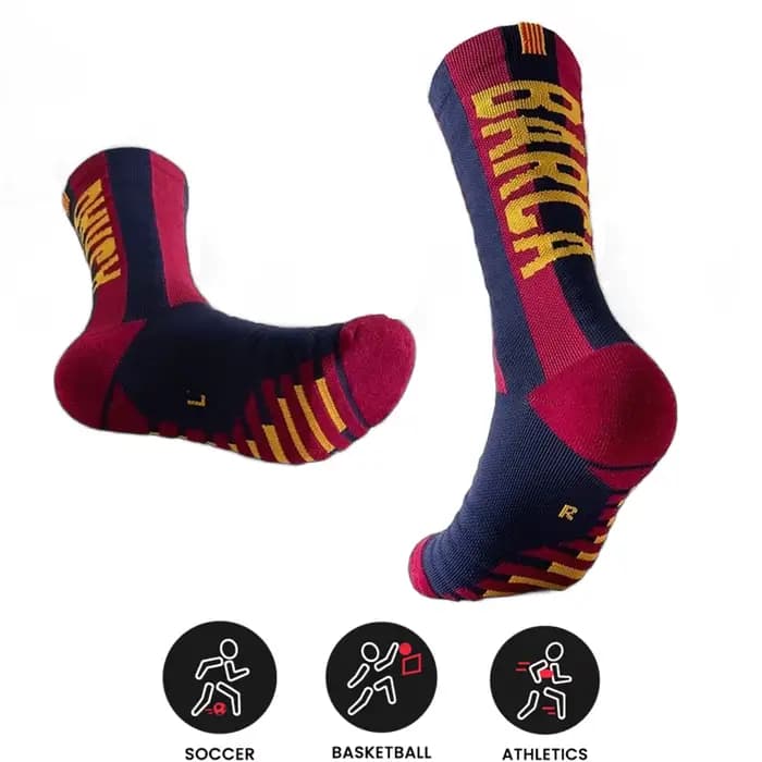 Nouveau 1 paire de chaussettes d'équipe de football, chaussettes de sport respirantes à fond de serv