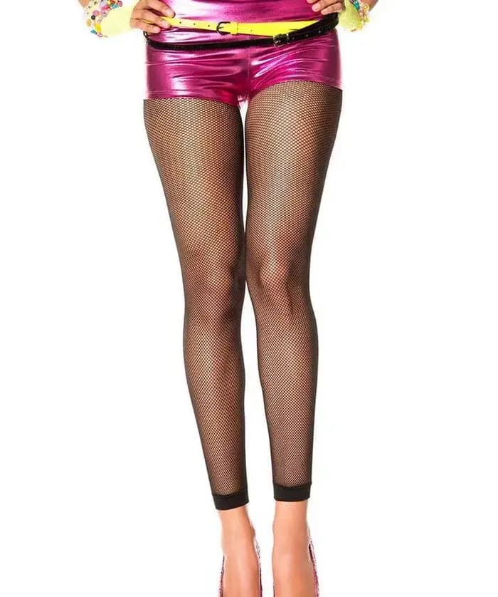 Collants sans pieds pour femmes, résille noire, délice floral, bonneterie de danse, bas en filet de
