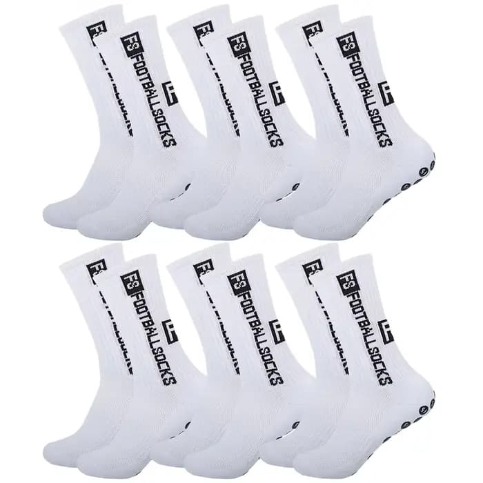 6 paires de chaussettes antidérapantes pour hommes et femmes, Football, basket-ball, Baseball, Rugby