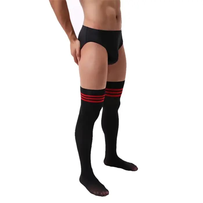 Nouvelles chaussettes de football longues pour hommes, chaussettes longues en velours pour hommes, c