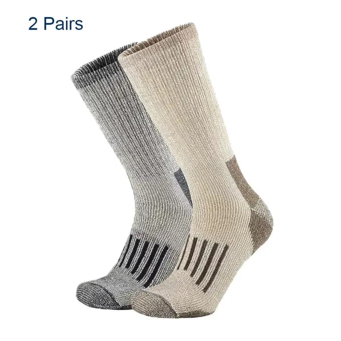 80% laine mérinos chaussettes pour hommes femmes épaissir chaud randonnée coussin équipage chaussett