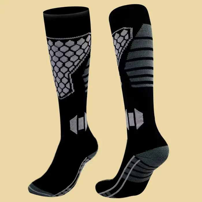 Nouvelles chaussettes de ski épaisses antidérapantes respirantes, chaussettes hautes jusqu'au genou,
