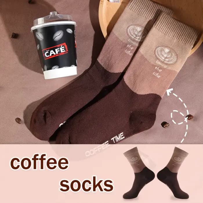 1 paire de chaussettes mi-mollet pour hommes, adaptées aux hommes et aux femmes, nouveautés et amusa