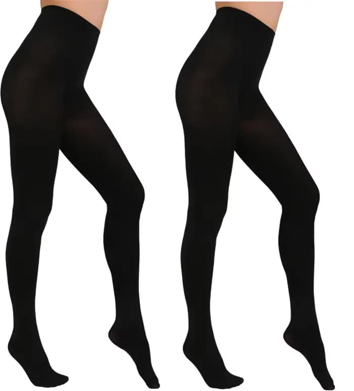 Collants à taille haute 120D Denier, couleur unie, très résistants, confortables, 2 pièces, collecti