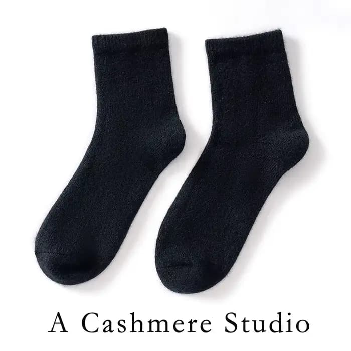 Chaud automne/hiver pur cachemire chaussettes épaisses unisexe épais chaud tricoté bas chaud mode co