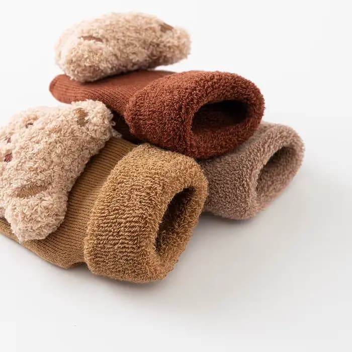 Chaussettes coordonnantes en coton doux pour bébé, chaussettes épaisses pour enfants, nouveau-né, to