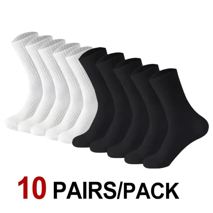 10/20 paires hommes femmes Anti odeur tricoté mi Tube chaussettes adaptées toutes les saisons absorb