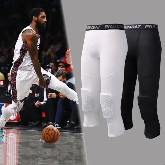 Collants de sport pour hommes, pantalons de Compression Anti-Collision, genouillères, séchage rapide