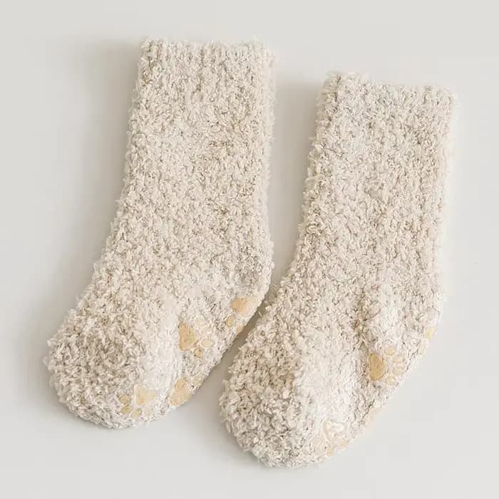 Chaussettes douces et épaisses pour nouveau-né garçon et fille, chaussette chaude pour enfant en bas