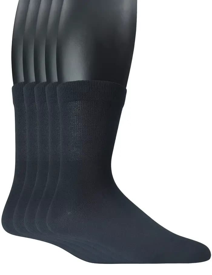 Yomandamor-Chaussettes Quart en Bambou pour Homme, Chaussettes Habillées, Parker Sans Couture, Haut