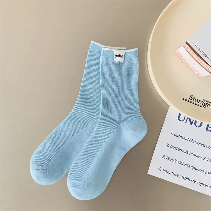 Chaussettes pour femmes, amusantes, printemps-été, Kawai, respirantes, ultra fines, mi-mollet, coule