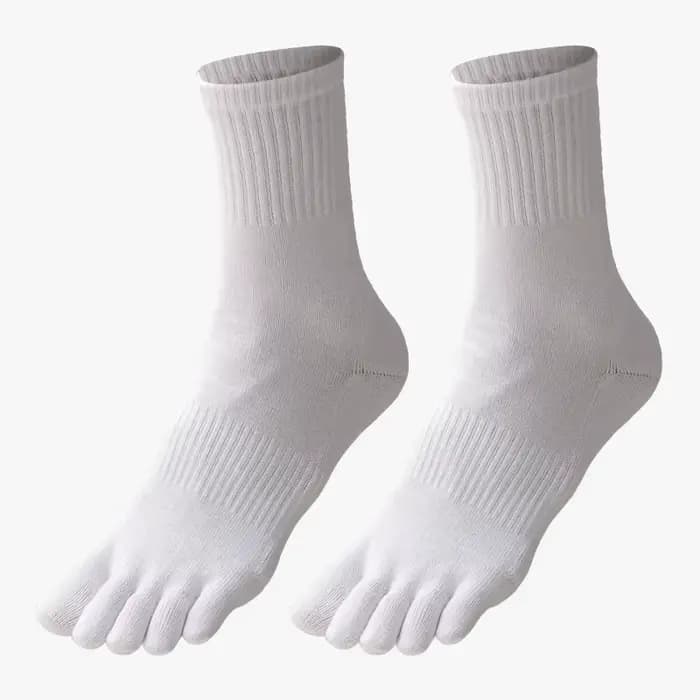 1 Paire de Chaussettes de Sport Coolmax pour Homme, Noires, Blanches, Grises, Couleur Unie, Anti-Tra