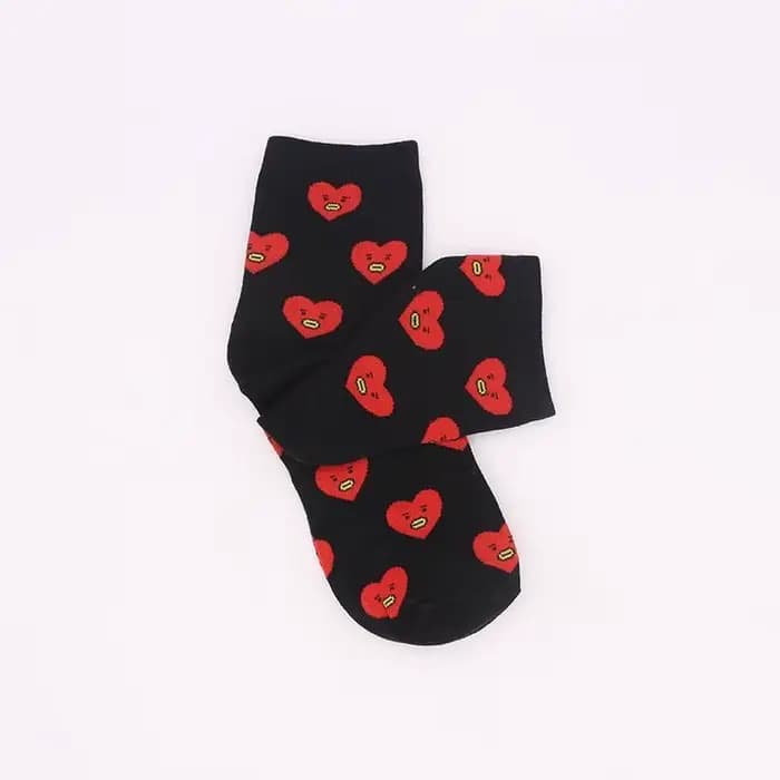 Chaussettes de sport en pur coton BT21 2026 RJ Shooky Man Tata Chimmy Cooky Youth League Cartoon, st