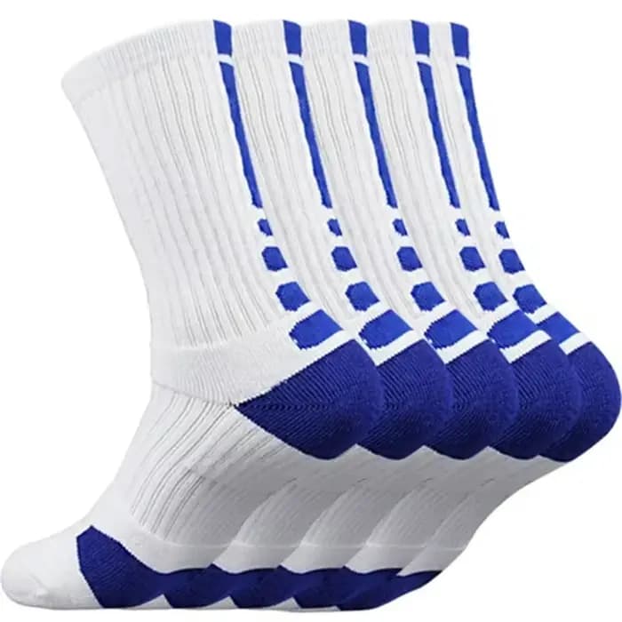 5 paires hommes chaussettes de sport ensemble avec amortissement Terry basket-ball cyclisme course r