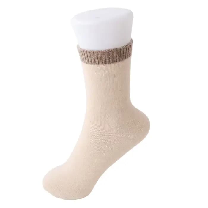 Chaussettes chaudes et épaisses en cachemire pur 100% pour hommes et femmes, chaussettes mi-mollet a