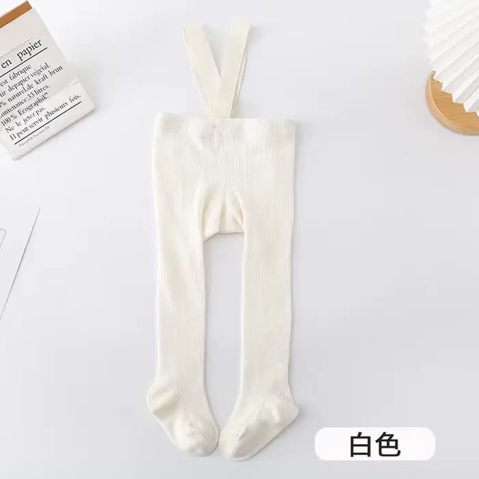 Bas en tricot pour bébé fille et garçon de 0 à 5 ans, collants à bretelles pour nouveau-né, couleur