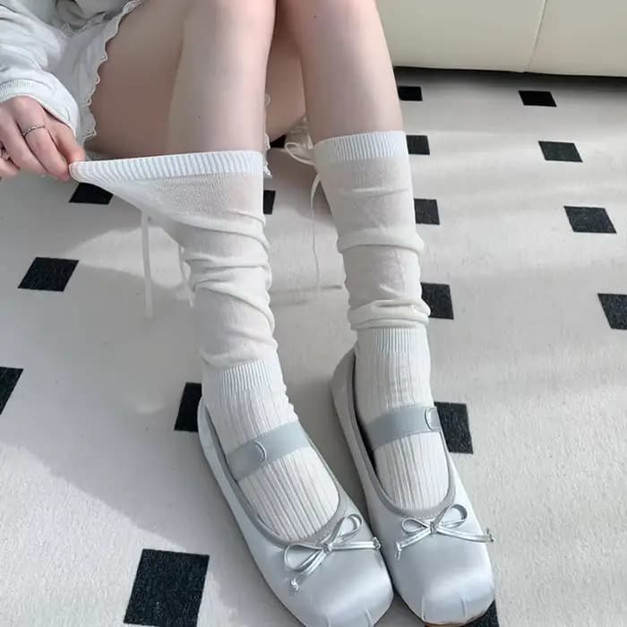 Chaussettes Hautes à Rayures pour Femme, sulf, de Haute Qualité, Solides, avec Nministériels d Papil